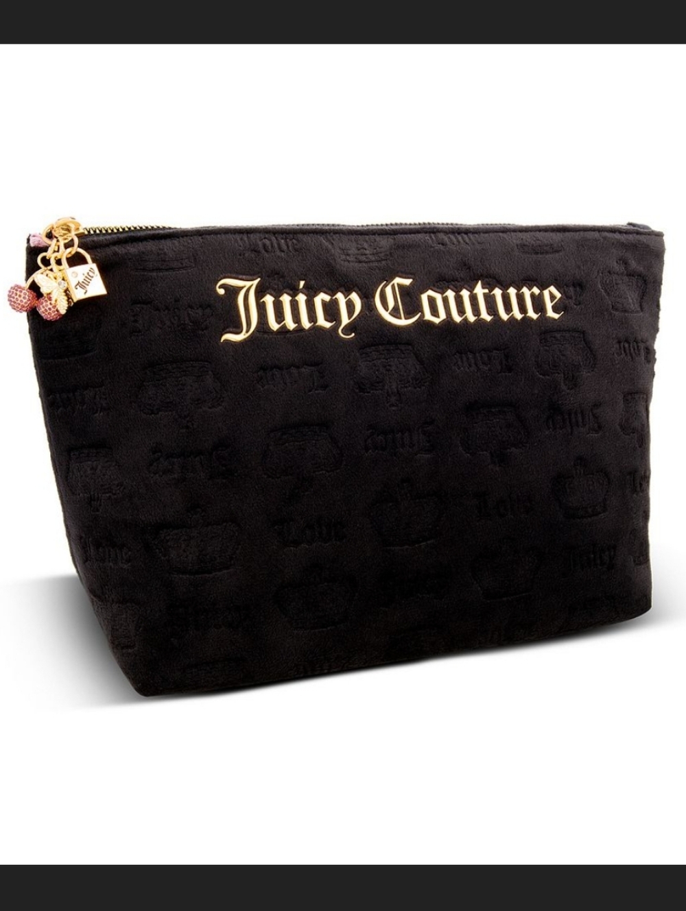Juicy Couture Top Zip Makeup Bag NWT